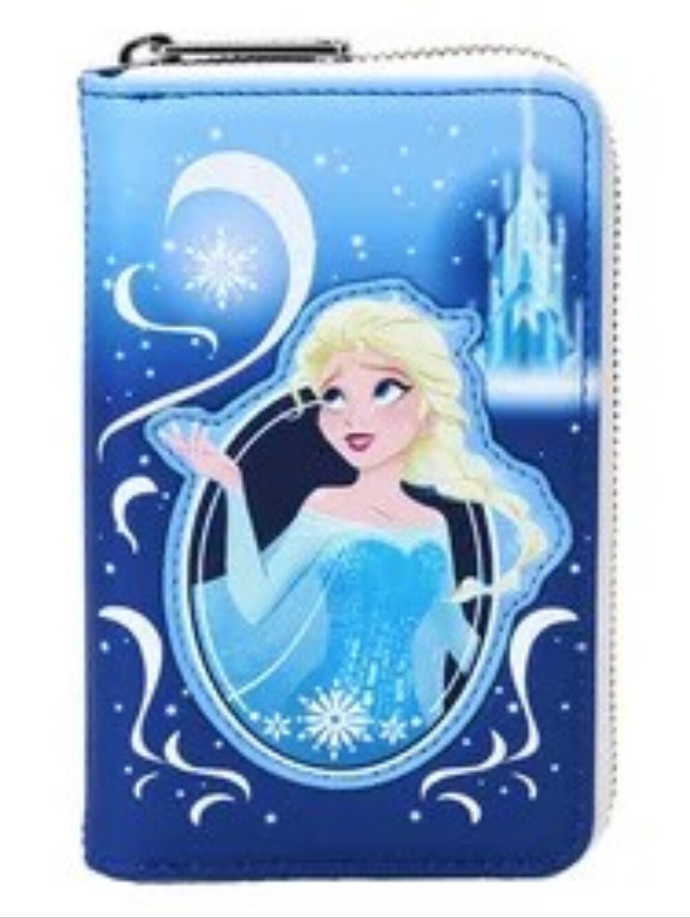Loungefly Disney Blue Frozen Elsa Zip Wallet NWT